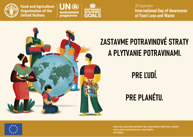 baner: Zastavme potravinové straty a plytvanie potravinami