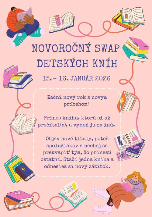 plagát: SWAP kníh ZS MS Slovensky Grob